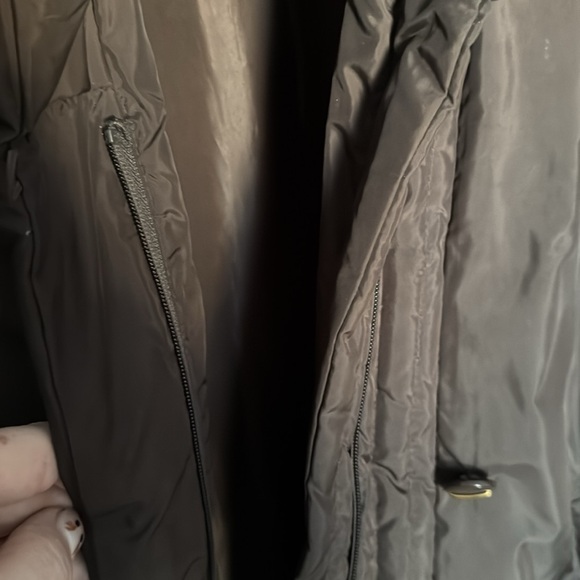Larry Levine nylon down filled brown coat size 2X - Picture 3 of 12